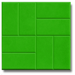 Зеленная плитка 8 кирпичей